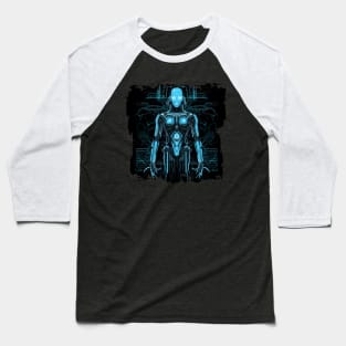 Artificial Intelligence AI Singularity Cyborg Robot Baseball T-Shirt